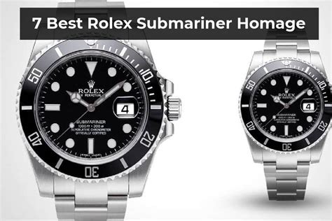 rolex submariner homage watches|best Rolex Submariner homage watch.